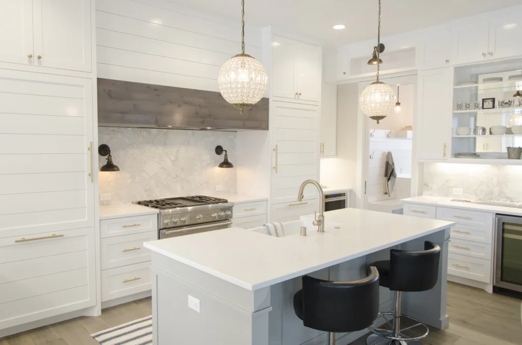 Bright modern kitchen interior